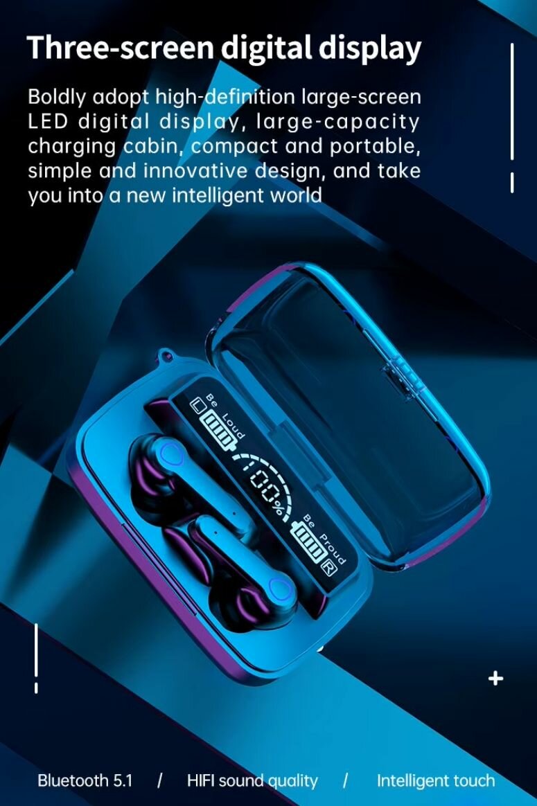 Écouteurs Bluetooth 5.1 HiFi