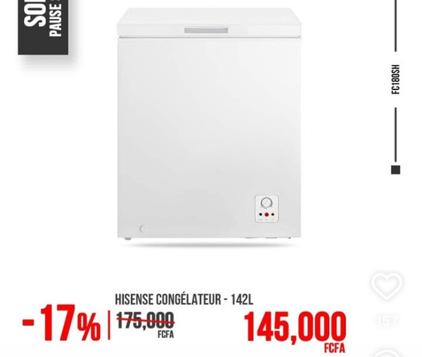 Congélateur Hisense 142L