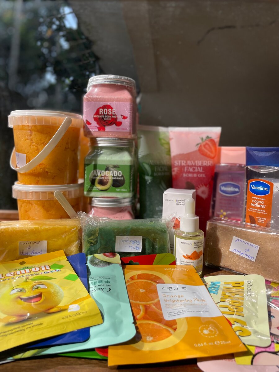 Ensemble de soins du visage exfoliants