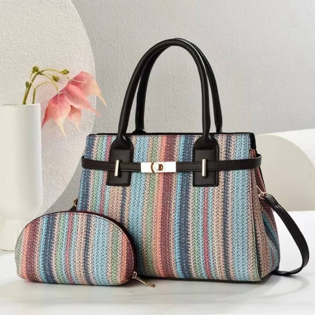 Sac à main tissé élégant