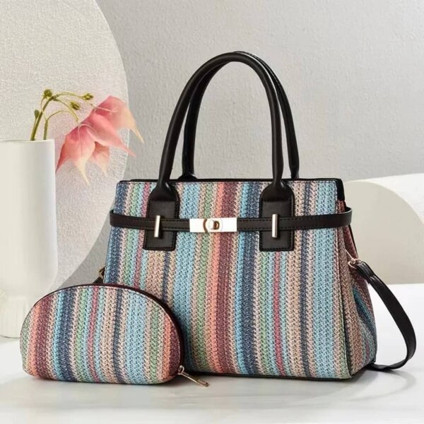 Sac à main tissé élégant