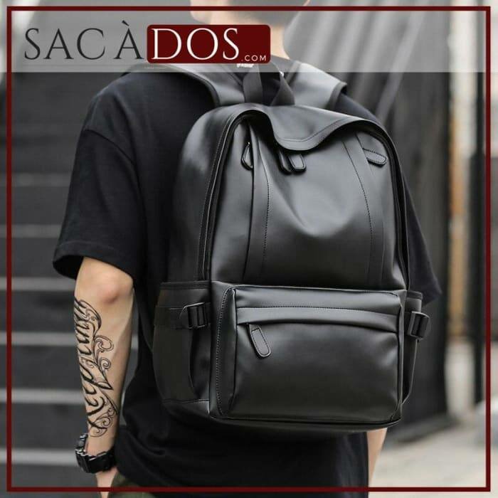 Sac à dos en cuir élégant