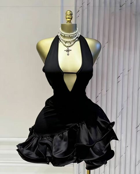 Robe soirée sexy volants