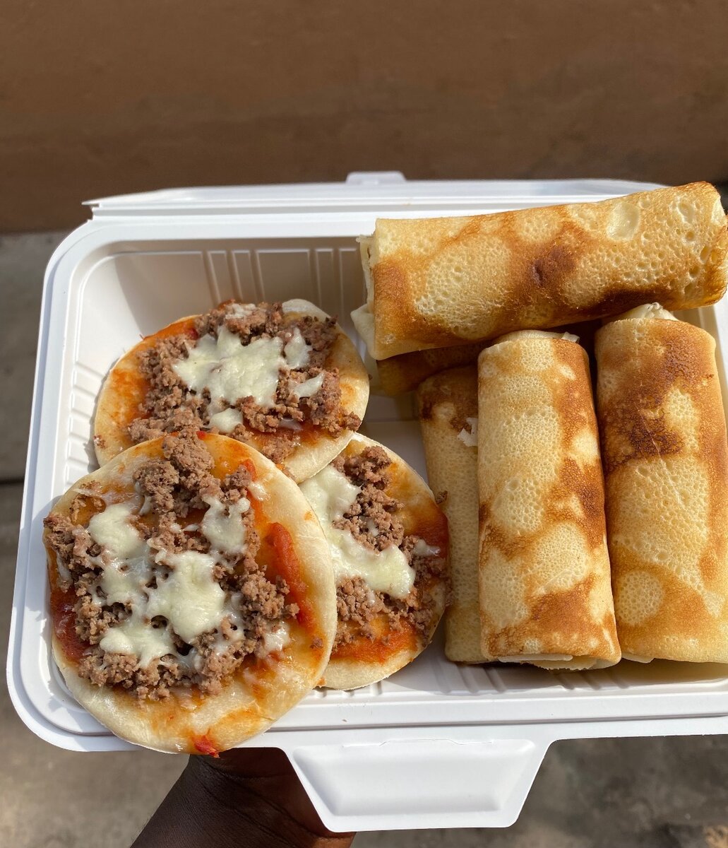 Crêpes et mini pizzas