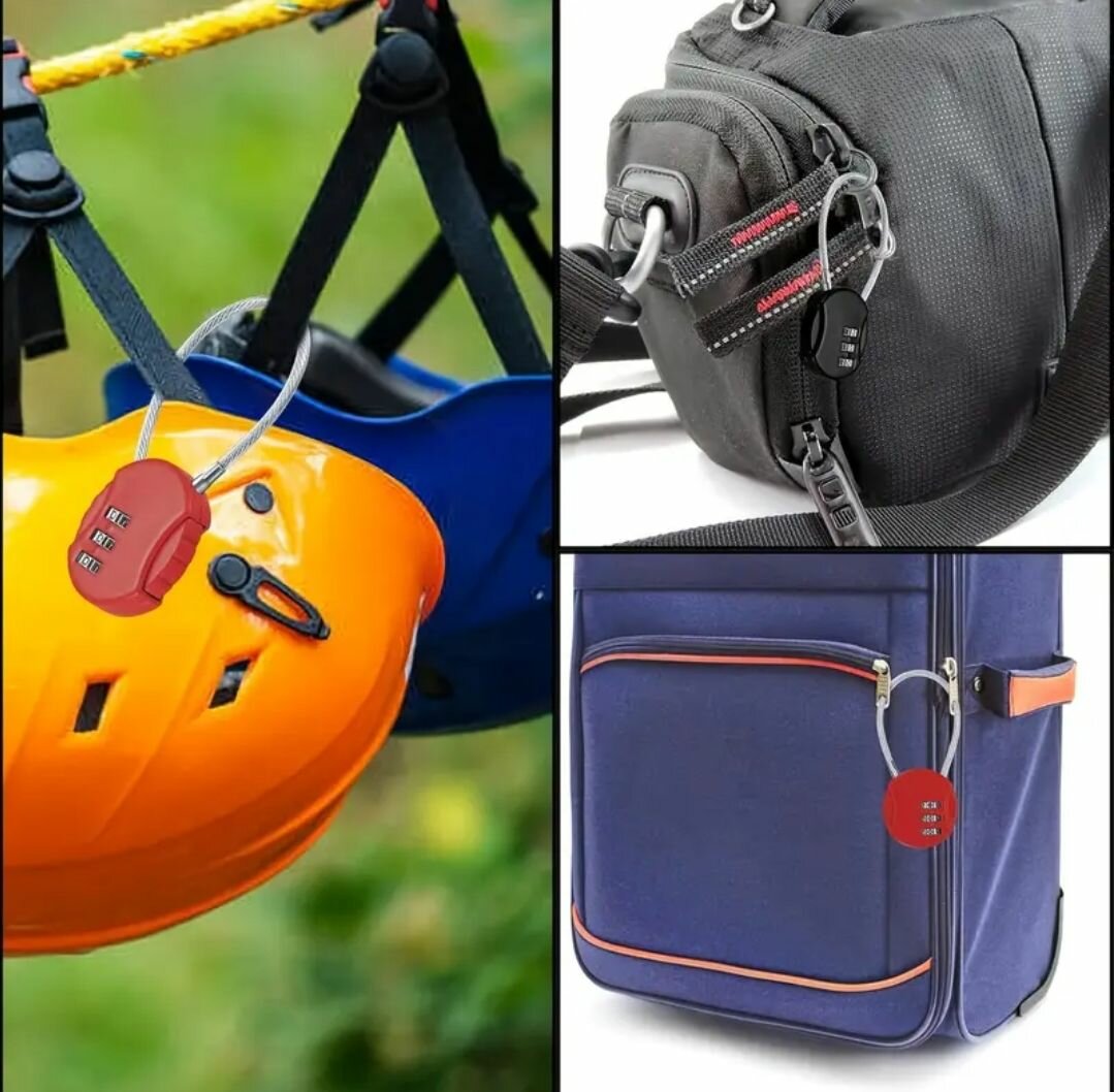 Cadenas à code antivol 4 couleurs