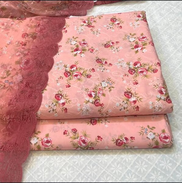 Printed lawn suit