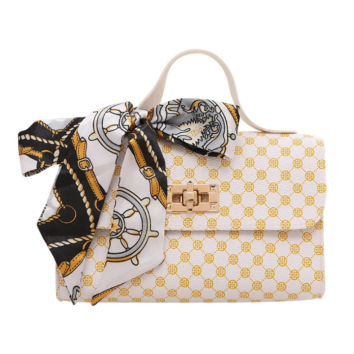 Sac à main élégant avec écharpe