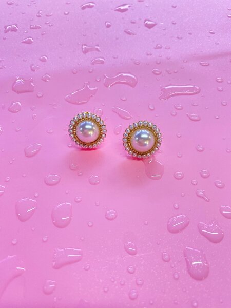 Сережки с жемчугом