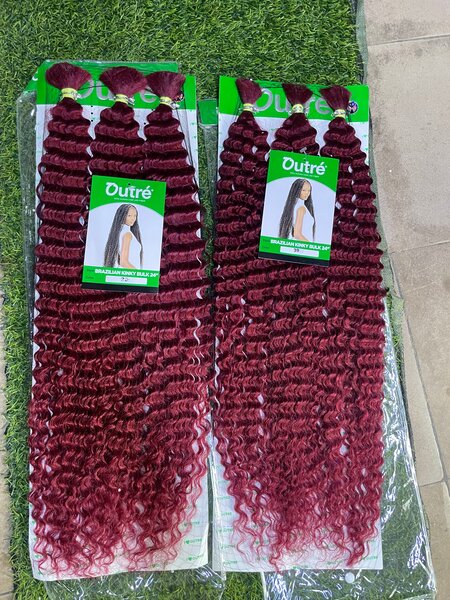 Extensions bouclés bordeaux