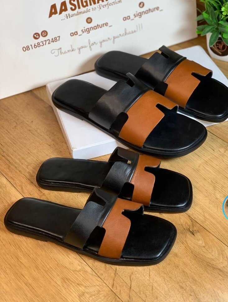 Couple set handmade slippers