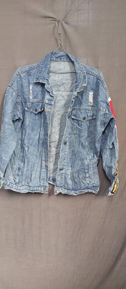 Denim jacket with print