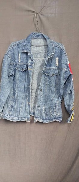 Denim jacket with print