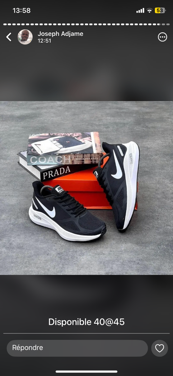 Chaussures Running Noires Homme