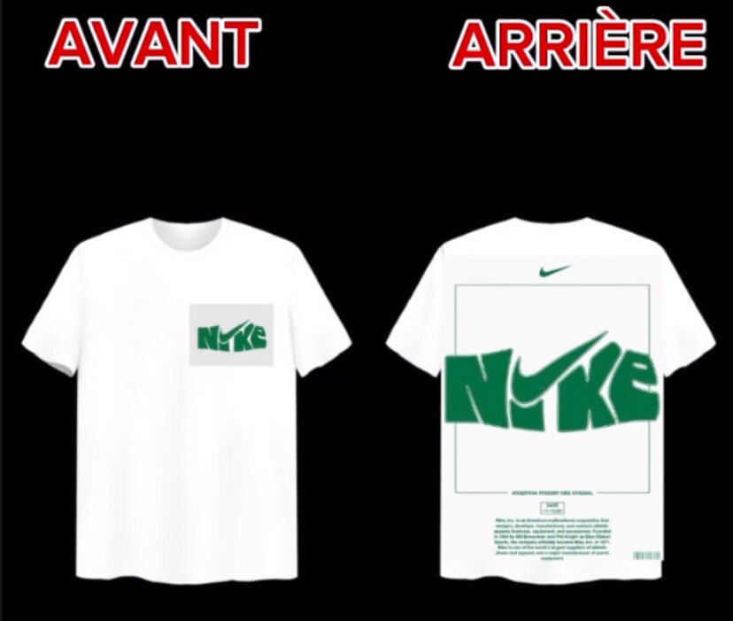 T-shirt Nike blanc unisexe