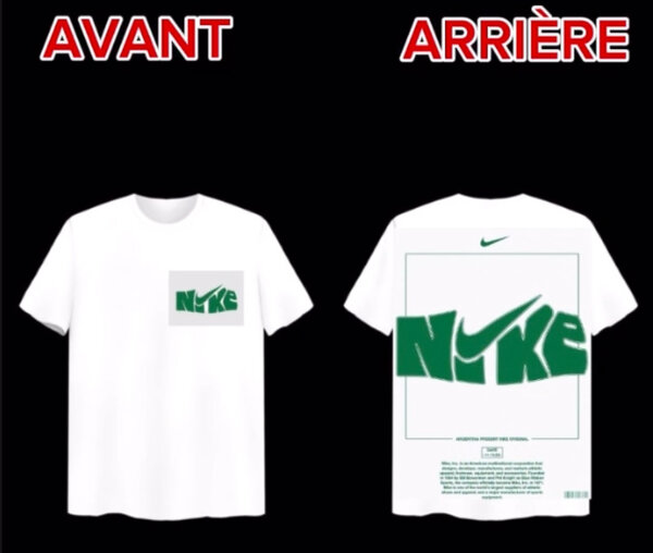T-shirt Nike blanc unisexe