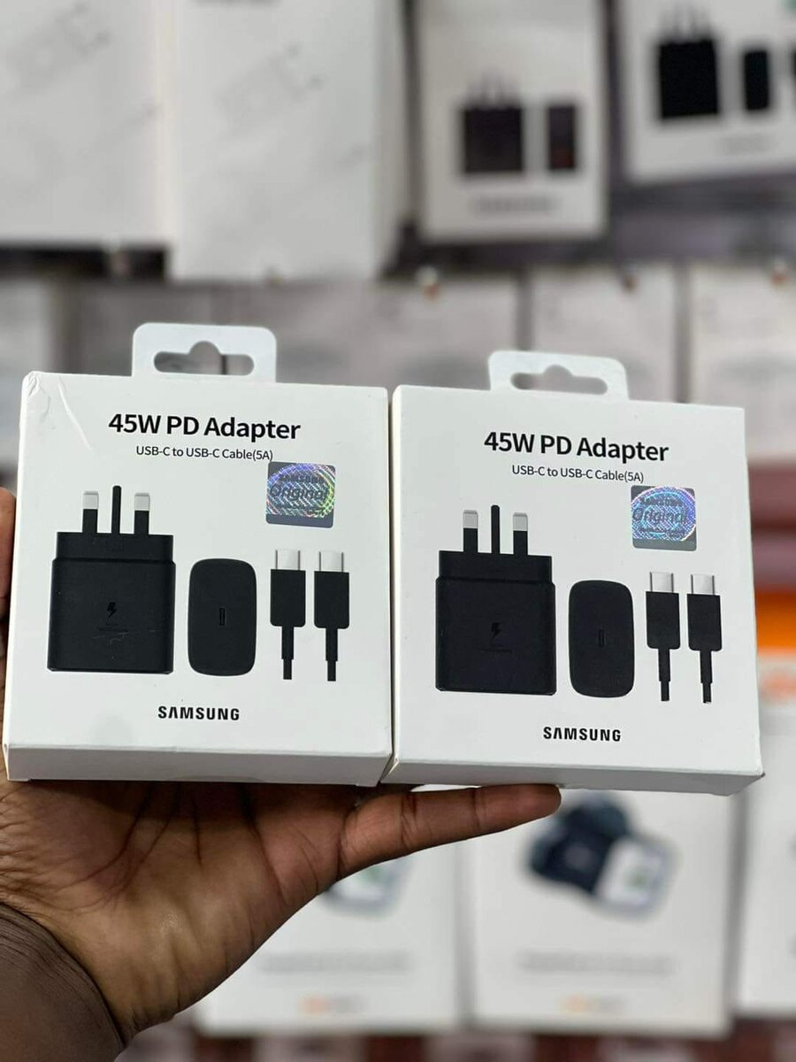 45W PD adapter USB-C to USB -C cable (5A) 