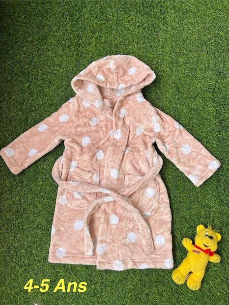 Peignoir Enfants Doux avec Capuche