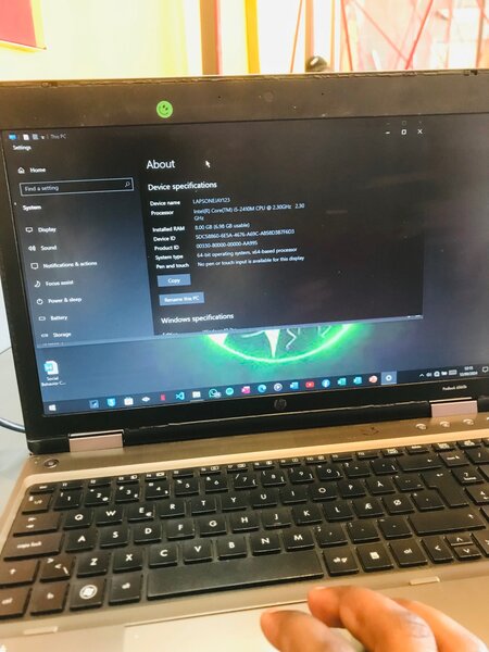 Hp pro book 6250b corei5 8gb ram 250hdd