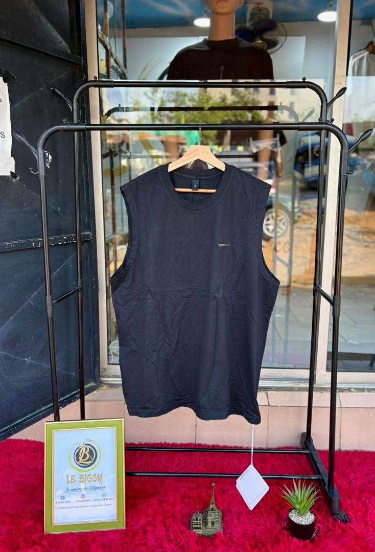 Débardeur noir élégant homme