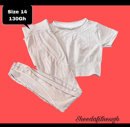 top and leggings gray