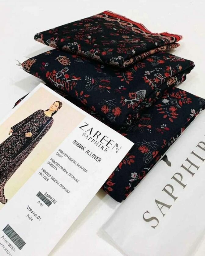 Zareen sapphire suit 3pcs