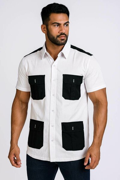 Chemise militaire homme élégante