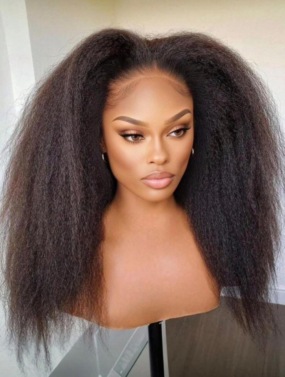 Perruque longue en dentelle