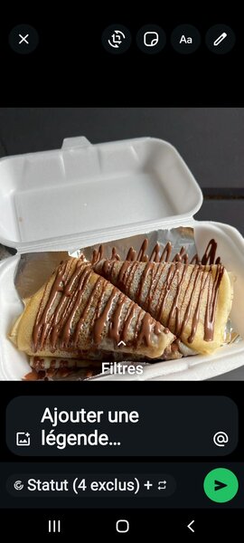 Crêpes gourmandes chocolat
