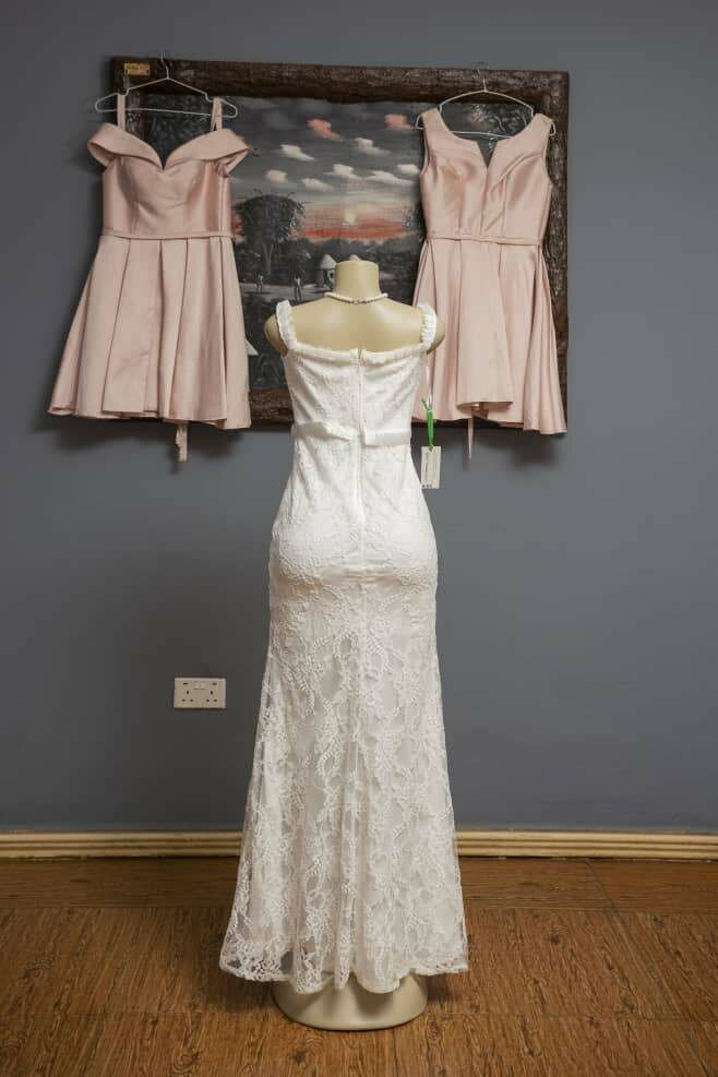 Simple wedding dress