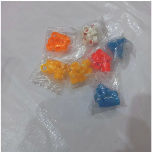 (Pack of 3)Pigeons Rings Plastic Numbered birds leg