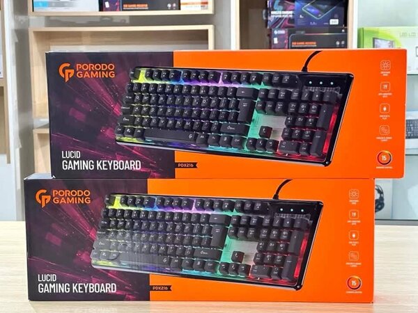 Clavier gaming lumineux Porodo