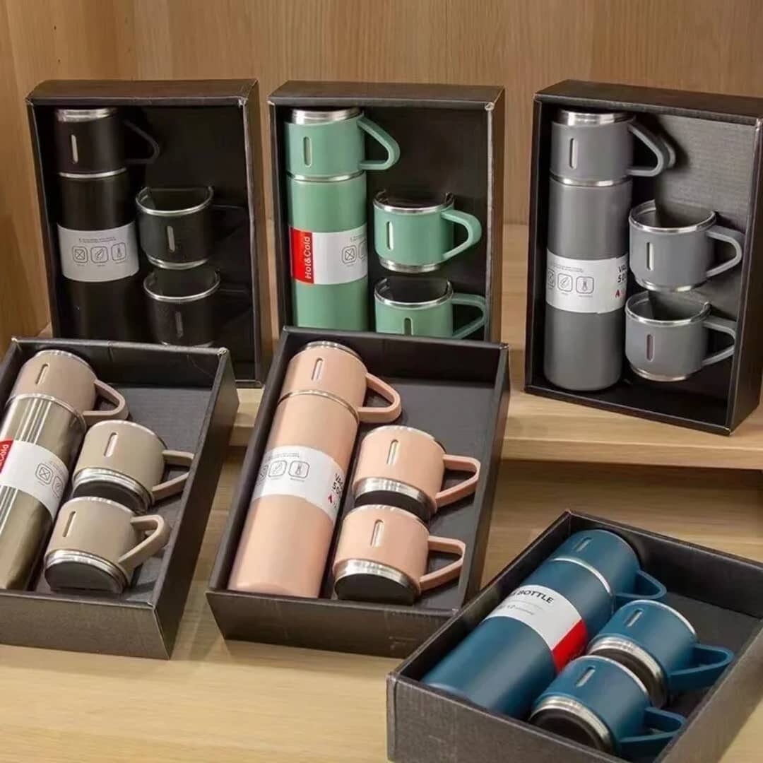 Set Thermos et Tasses Premium