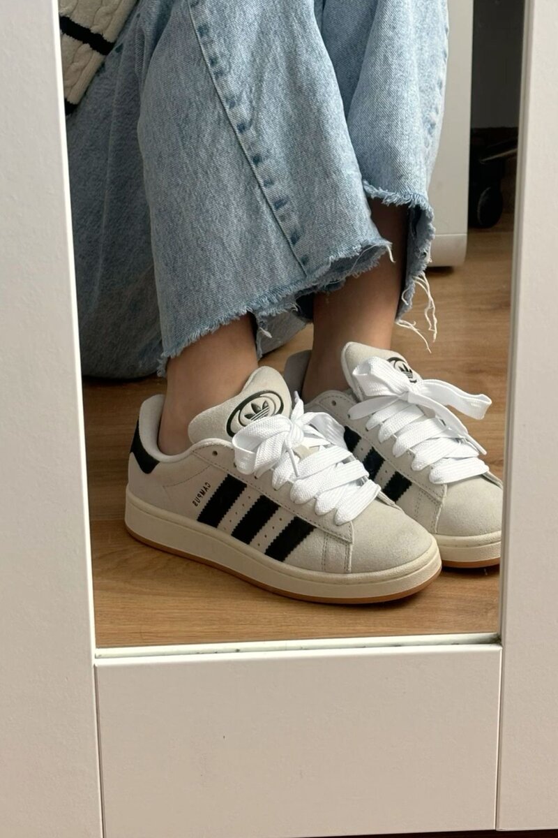 Baskets rétro en daim