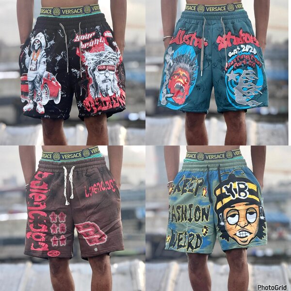 Shorts de sport graffiti tendance