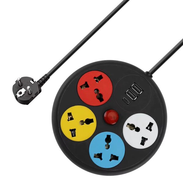 Multiprises Rondes USB