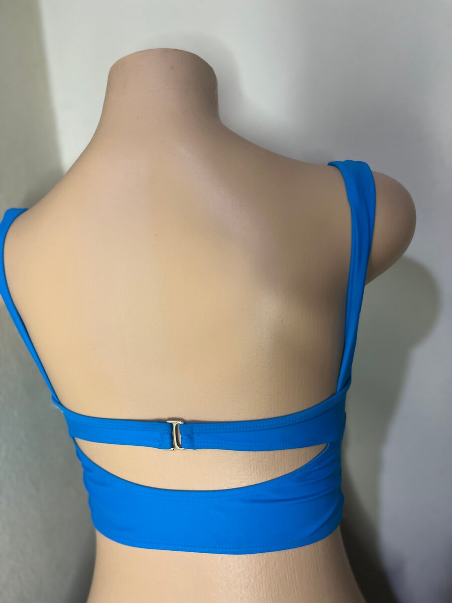 Haut de Bikini Bleu Élégant