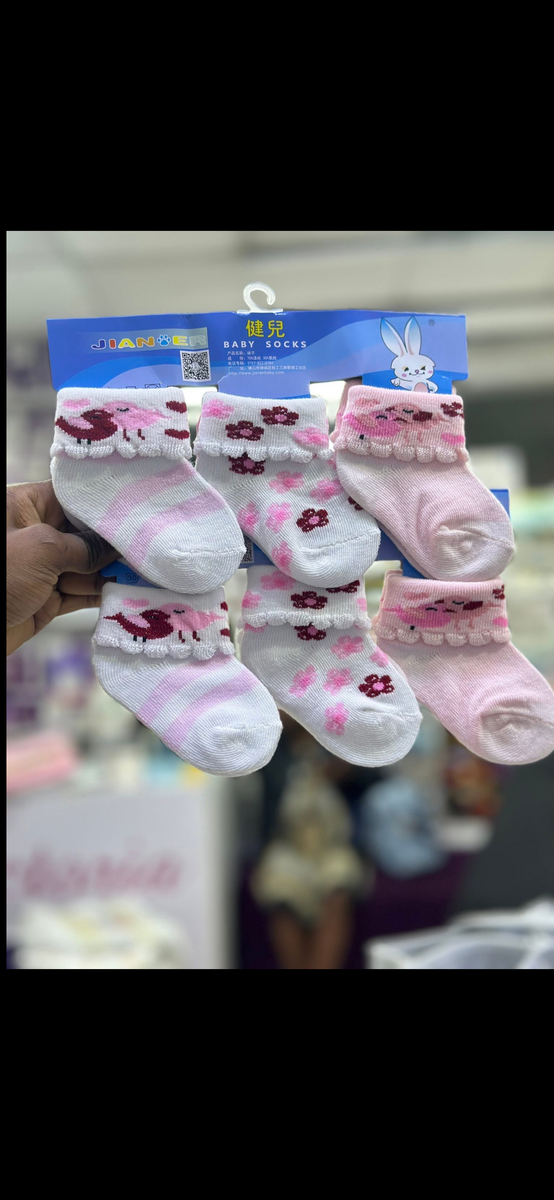 Lot de Chaussettes Bébé Motifs