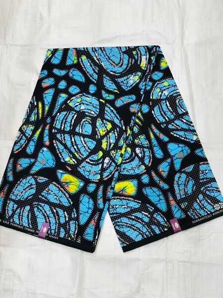 Original Cotton Wax Chitenge Fabric with 6 Yard Print 