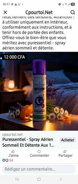 Spray Aérien Sommeil et Détente