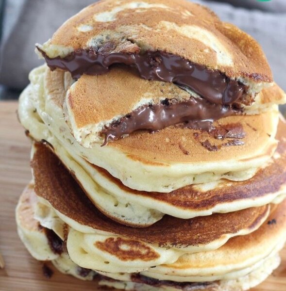 Pancakes au chocolat