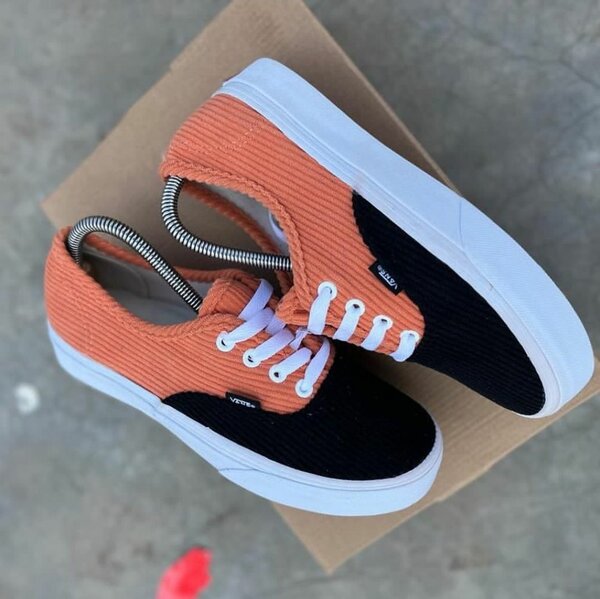 Baskets en toile bicolore