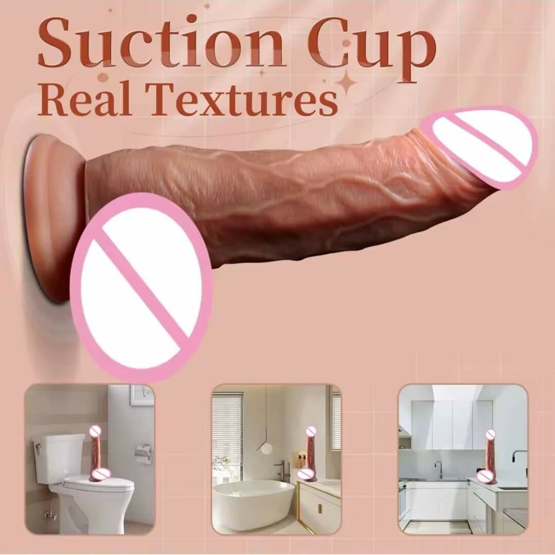 Vibromasseur réaliste ventouse