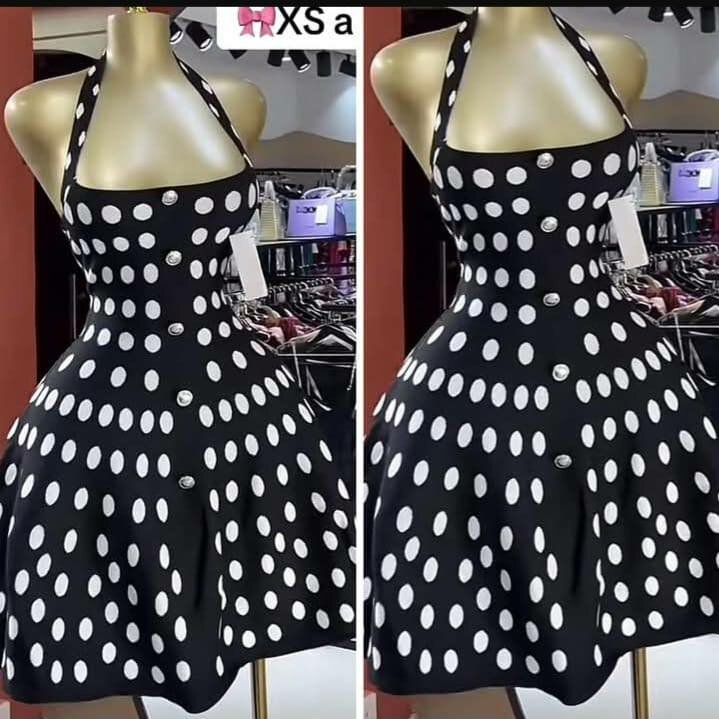 Robe Polka Dot Élégante