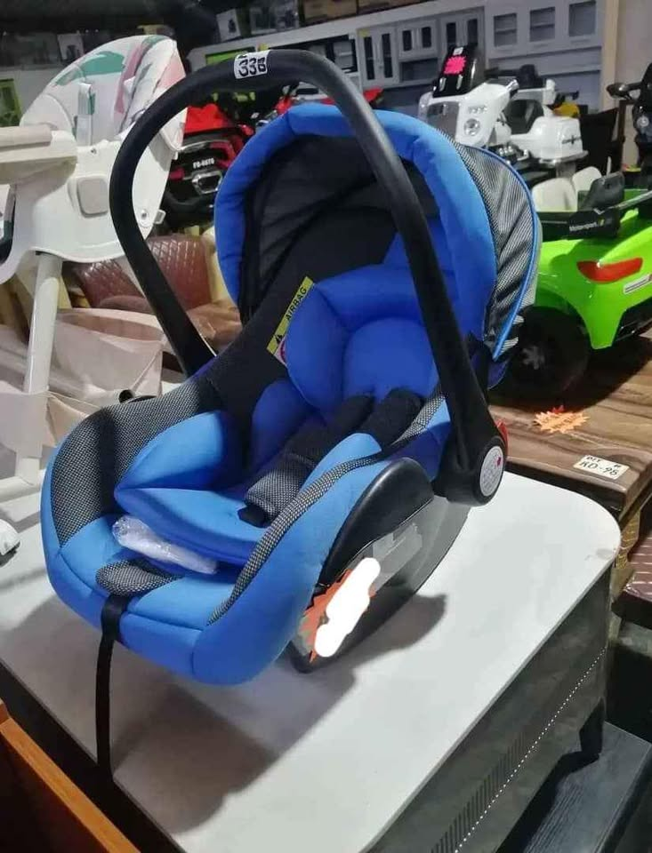 car seat blue