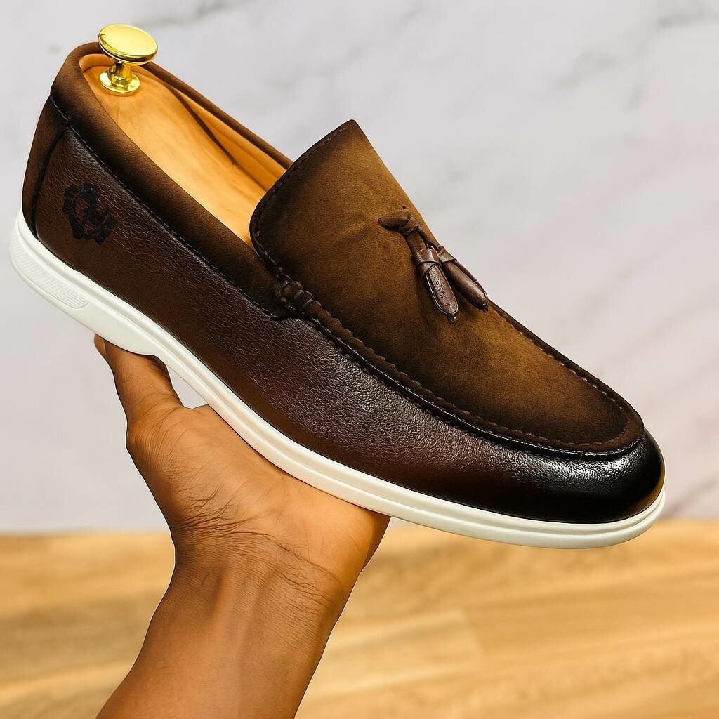 Mocassins en cuir pour hommes