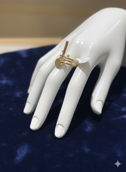 Bague en or minimaliste