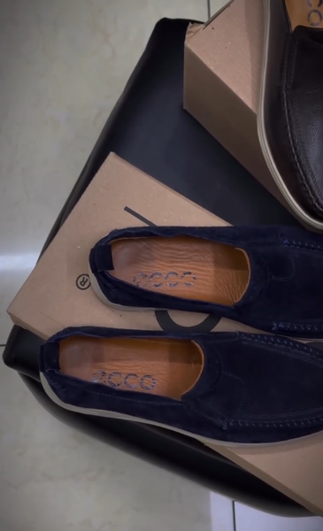мокасины ECCO синие