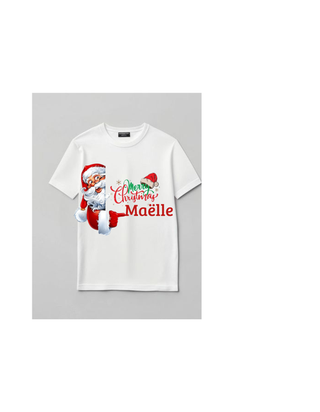 T-shirt de Noël Enfant Personnalisé