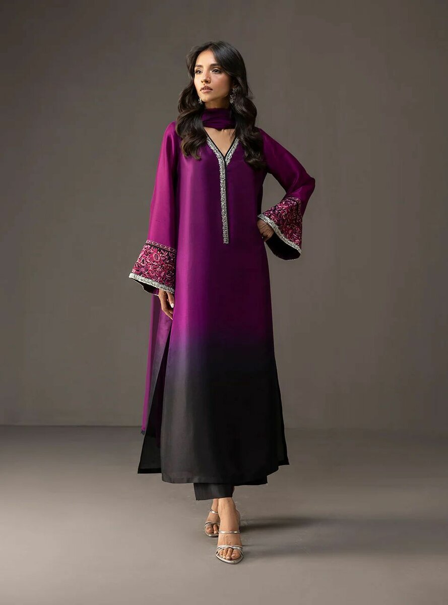 Shamoze silk 3pc unstitch 7 colours available dc free