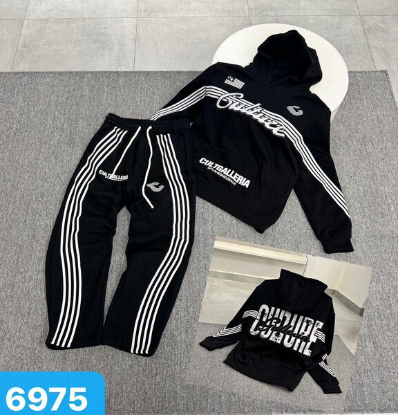 Ensemble de Sport Noir Style